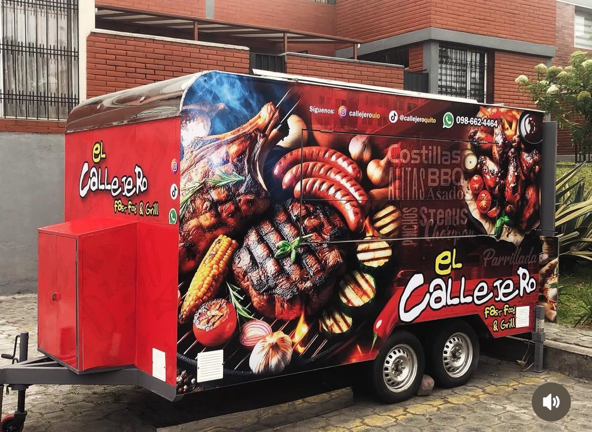 Brandeo vehicular para food truck y camión publicitario en Quito - Ilustrarte EC