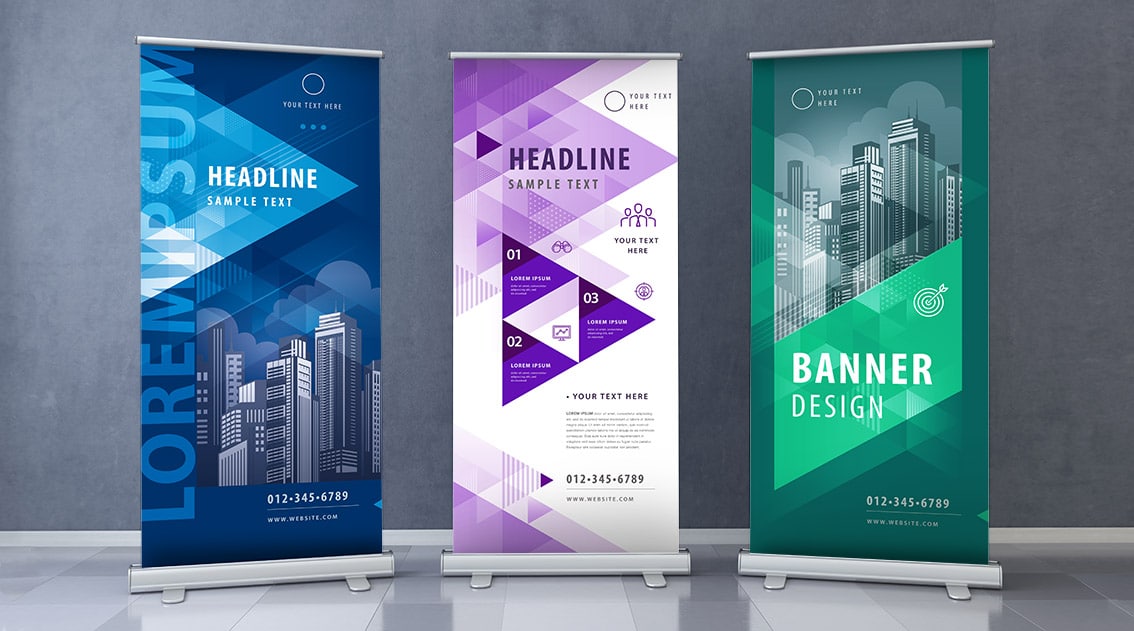 Roll up banner publicitario para ferias y eventos corporativos